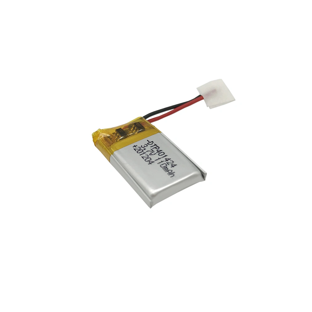 Mini bateria de polímeros de lítio recarregável Dtp401424 3,7V 110 mAh para Bluetooth