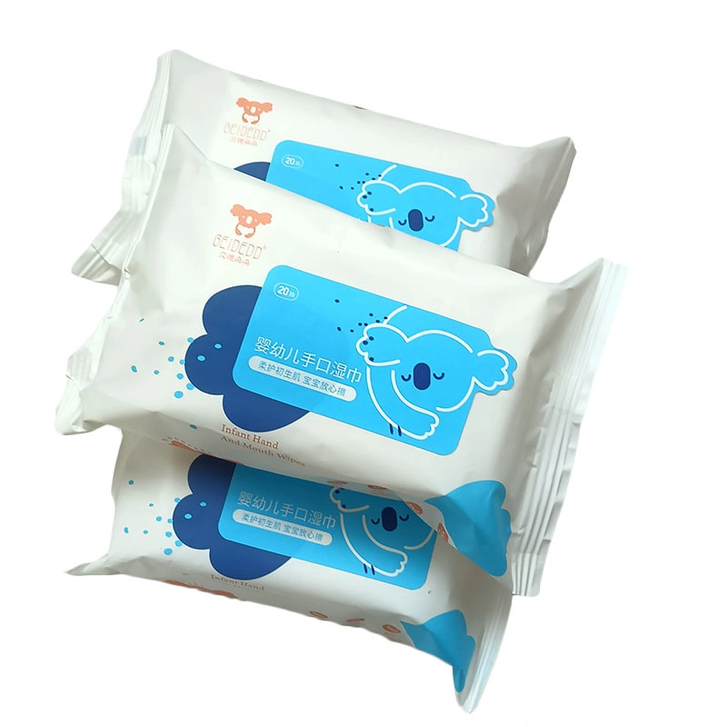 OEM 20PCS Nonwoven Baby Wipes Baby Wipe Hot Sale Disposable Wet Wipes