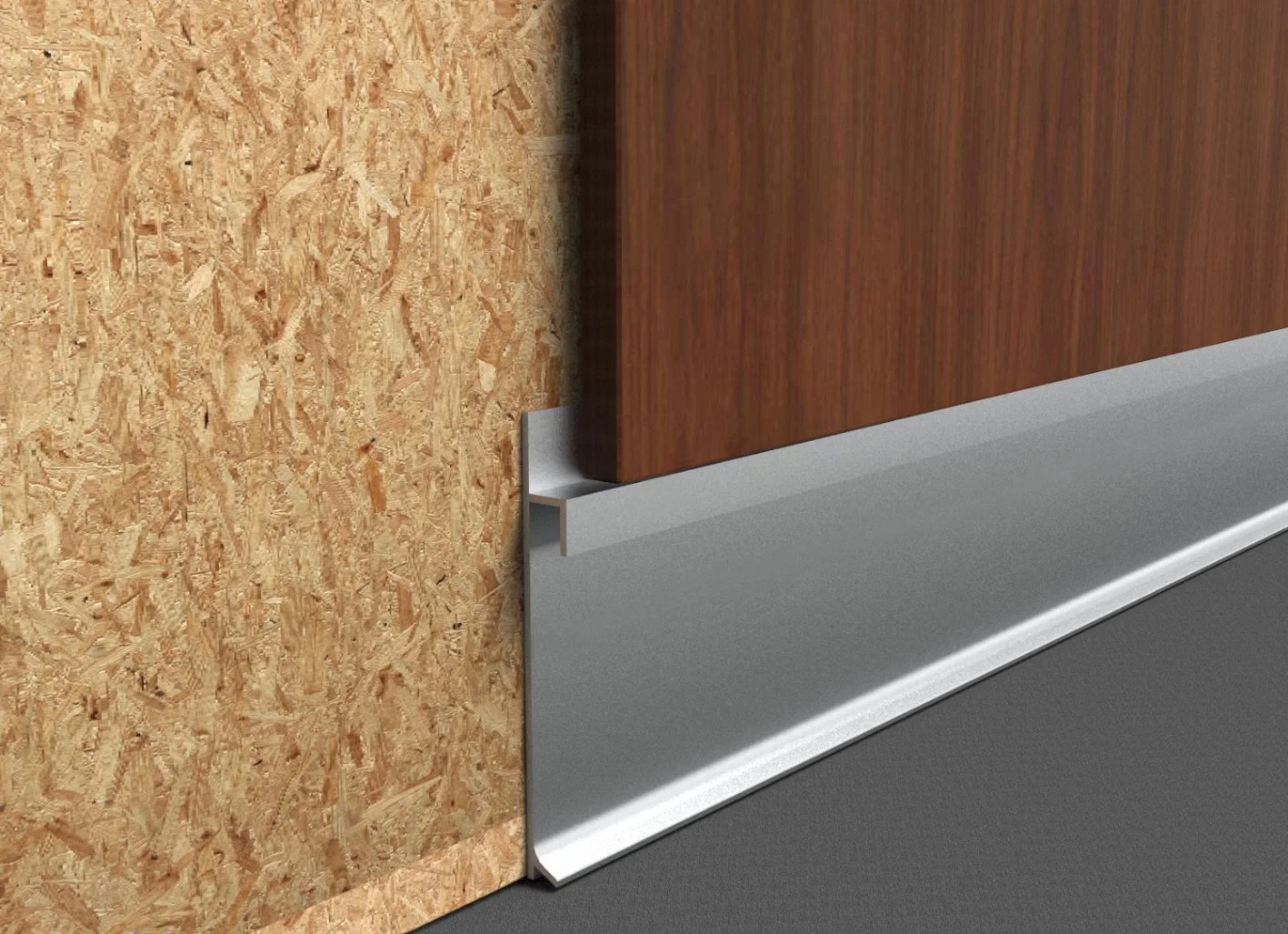 Beautrim Stainless Steel 0.8mm Skirting Board