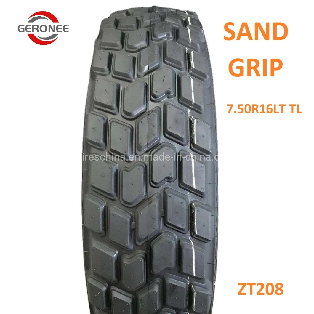 Sandreifen der Marke Longway/Comfast/Treadura 750r16 7.50r16lt 8PR Tubeless TL Sand Grip Reifen für Light Truck