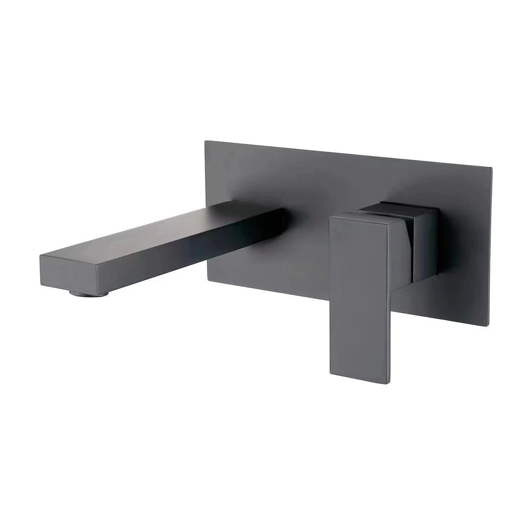 Contemporary Single Handle Matt Black Brass Basin