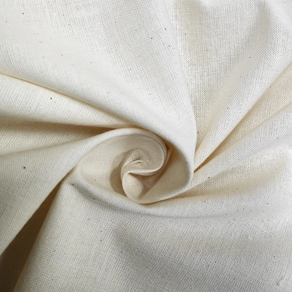 Dyeable Cotton Greige Loomstate Twill Satin Fabric-Fgtex&reg; -Eco-Friendly Fabric Garden