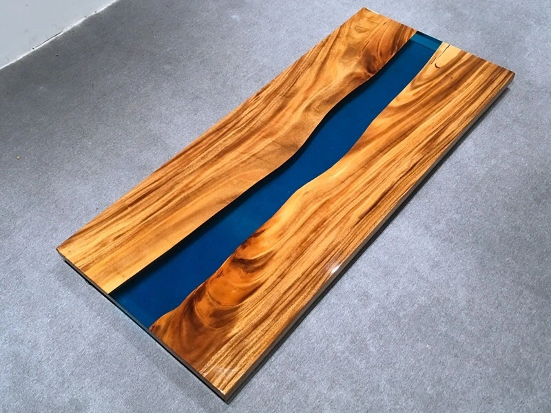 Tabela de exterior de madeira e resina fora Use a tabela Tabela resistente às condições climatéricas high end Mobiliário de exterior