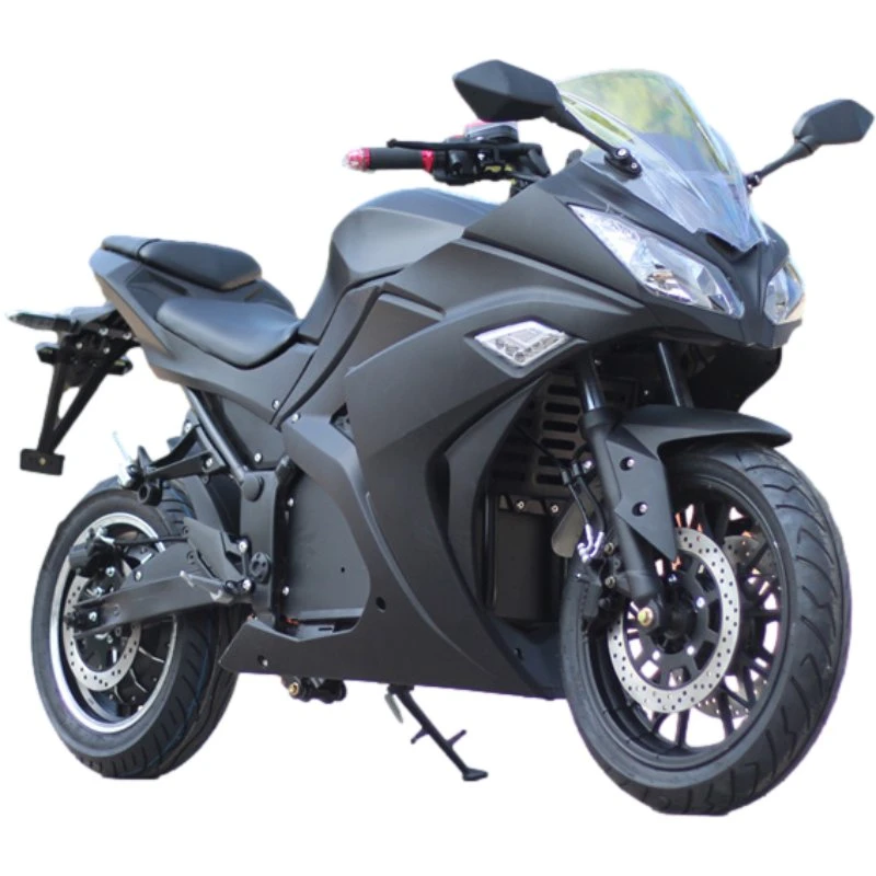 3000W Certificat EEC Haute Vitesse 80kmp V6 Moto Électrique 72V Kawasaki Ninja Motocyclette