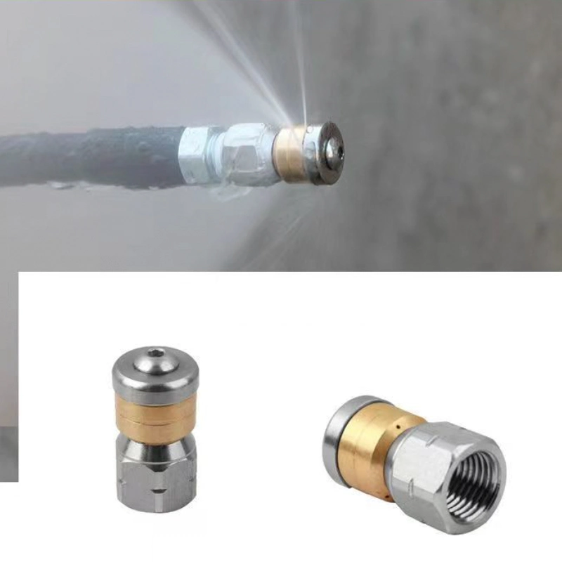 High Pressure Washer Car Washer Sewer Pipe Dredging Head Rat Head Pipe Flushing and Nozzle Head Cleaning