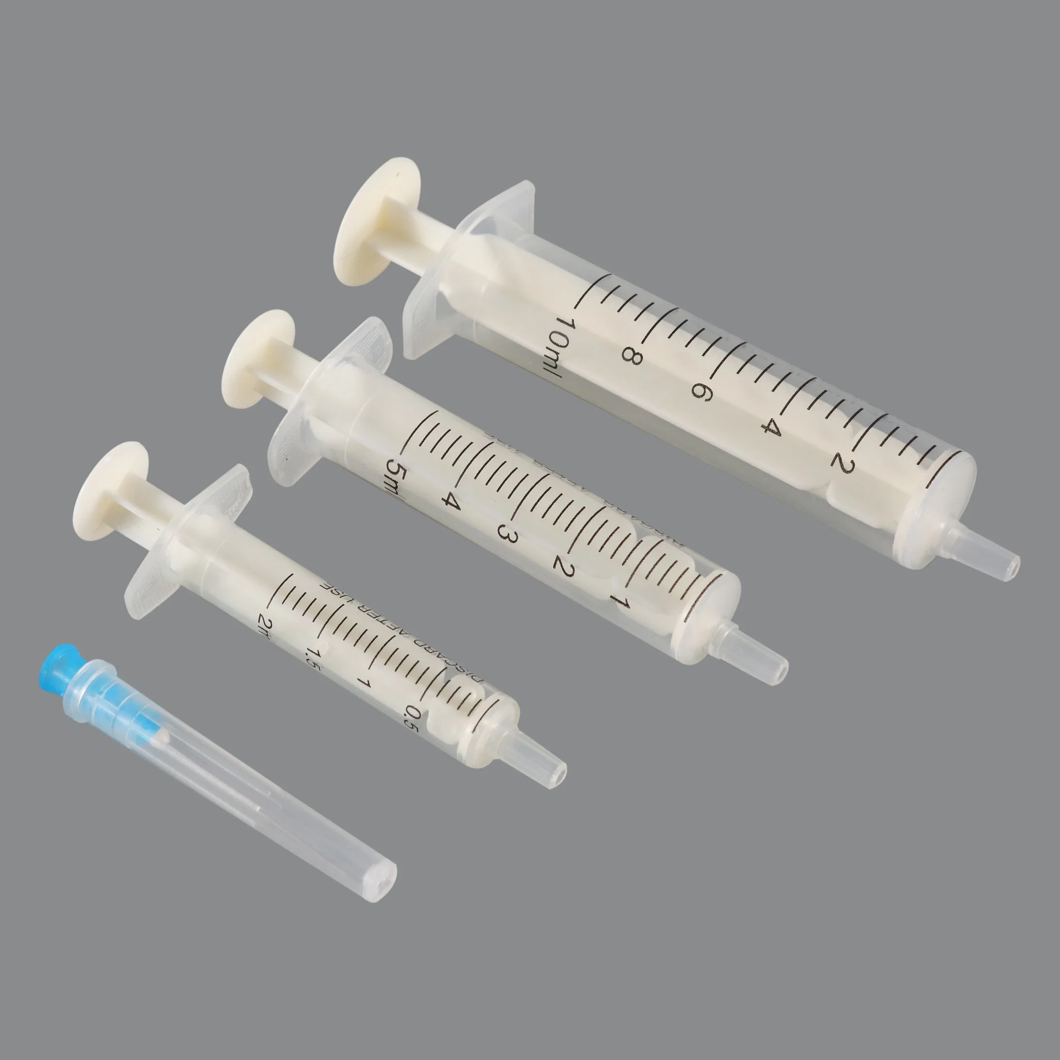 Convenient Medical Grade PP or PE for Barrel and Plunger Syringe