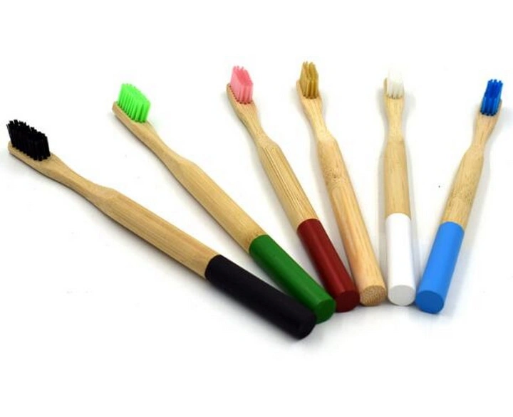 Non-Disposable High-Grade Adult Nylon Soft Dyeing Round Handle Bamboo Toothbrush