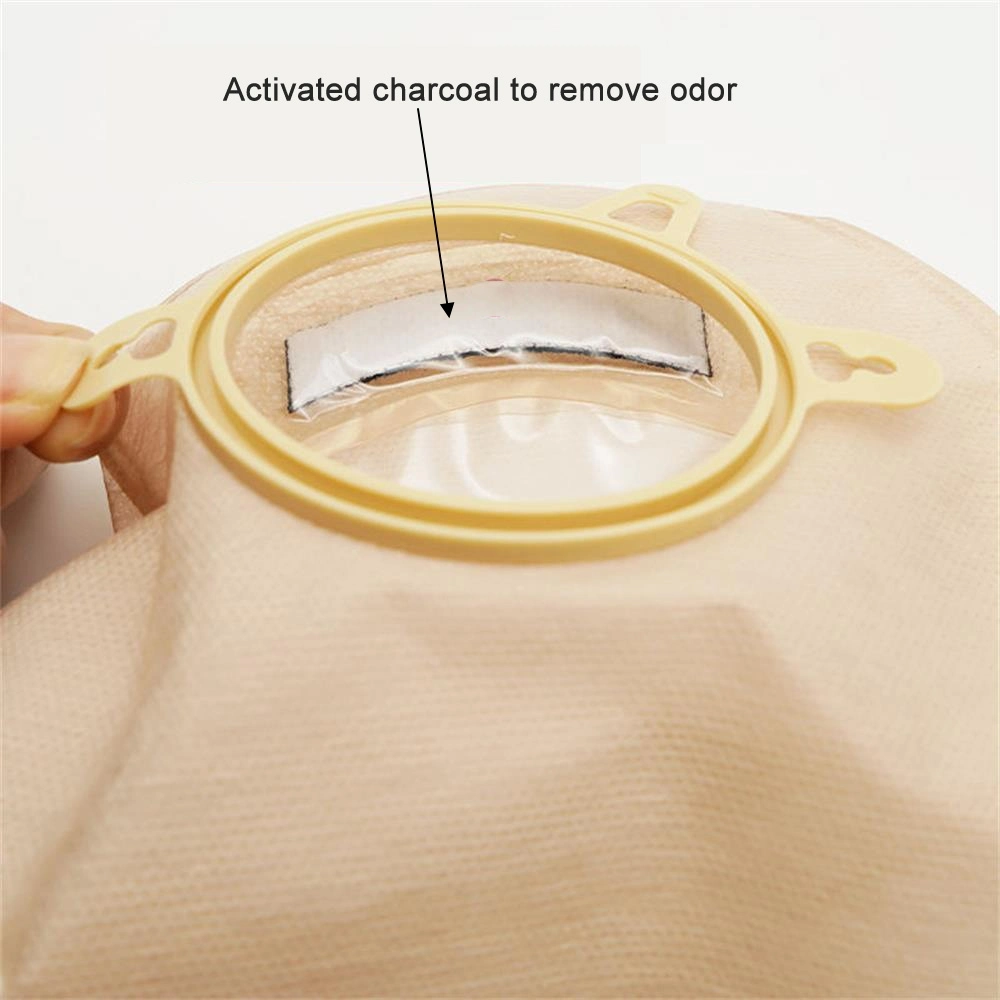 Top Selling 2 Piece Open Ostomy Bag Reusable Medical Quality Colostomy Bag