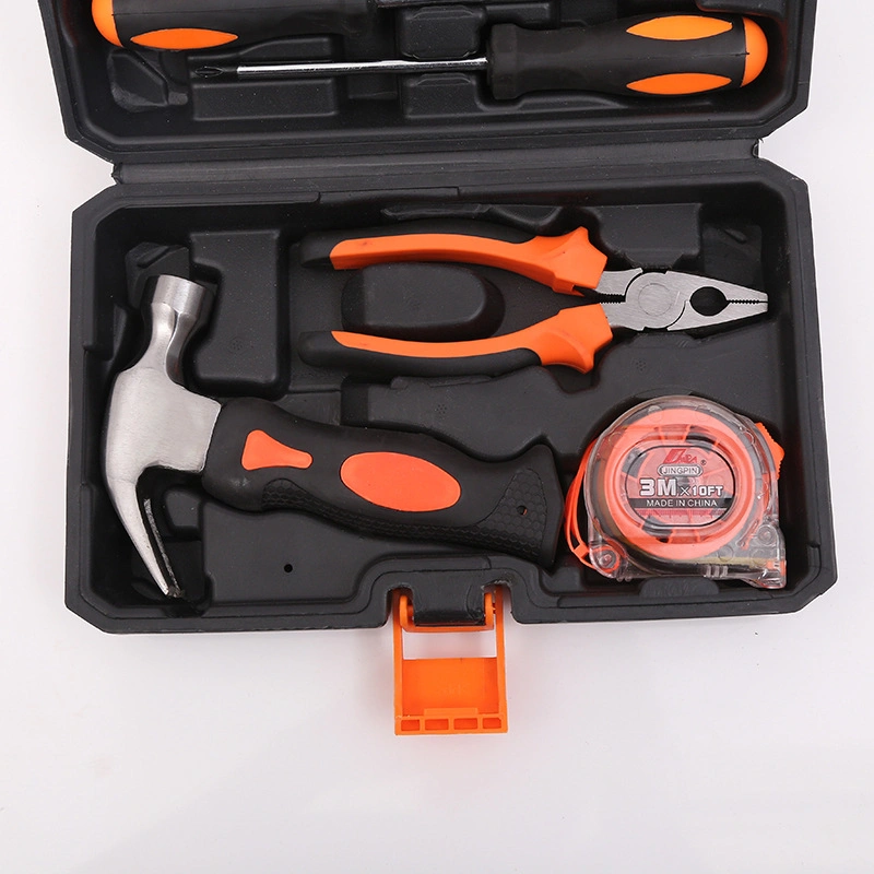 9-Teilige Hardware Hand-Werkzeugsatz Holzbearbeitung Power Tools Toolbox Home Kit Kombination Geschenk-Set Reparatur Multifunktionswerkzeuge