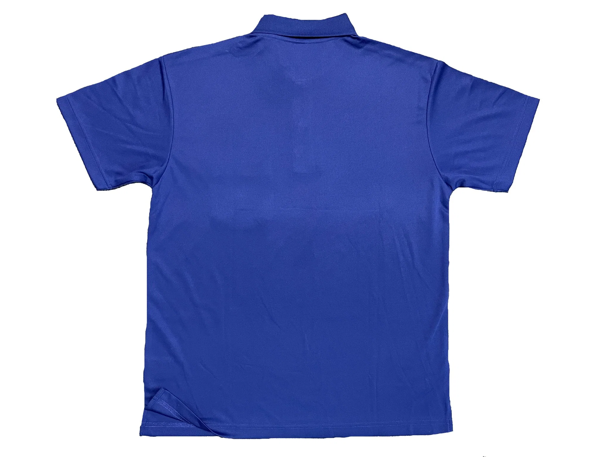 Blue Camiseta de ropa de punto para hombre de ajuste seco