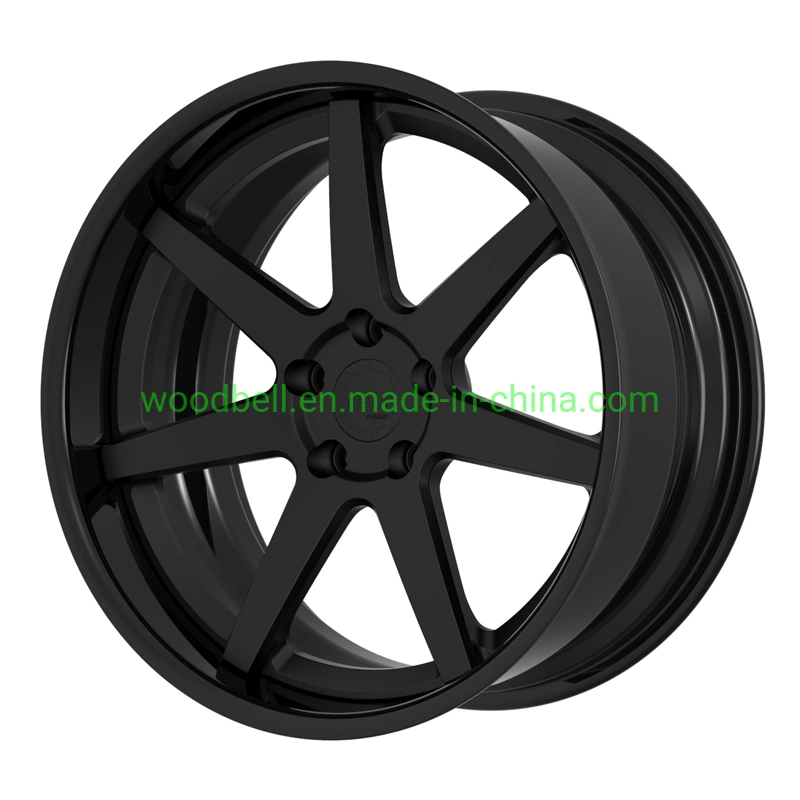 18 19 20 21 22inch Matt Black Painted Duo Color Wheels Alloy Rim Factory Price 2 PCS 5hole 5X112 Forged Car Aluminum Wheel Rims 19inch