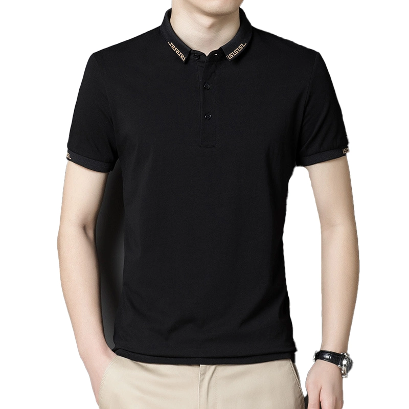 Los hombres de poliéster algodón Polo T-shirt, camiseta Polo