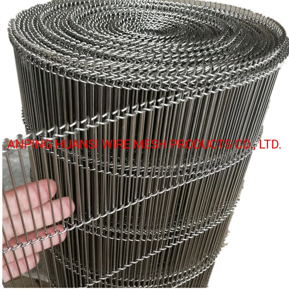 Flat Flex Stainless Steel Conveyor Mesh Belt for Cooling/Freezing/Baking/Conveying