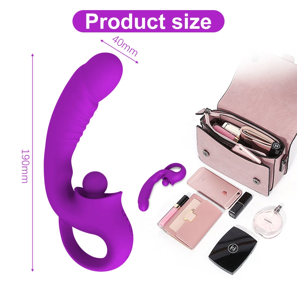 Wholesale/Supplier Multifunction Sex Toys Women Vibrator Dildos Sucking Vibrator for Women-Purple