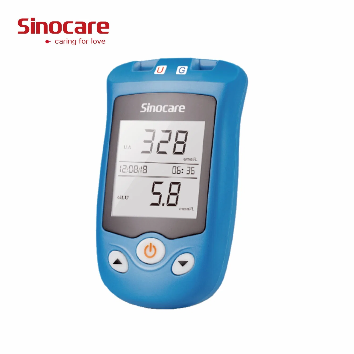 Sinocare Uric Acid Blood Glucose Meter Glucometer Kit Diabetes Tester Blood Sugar Monitor Test Strips