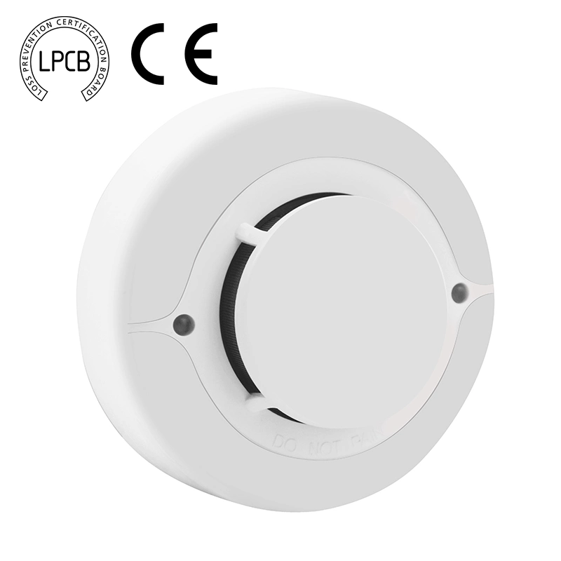 Conventional 2/4 Wire Wide Voltage Range Smoke Detector with Relay Output for Home Security System