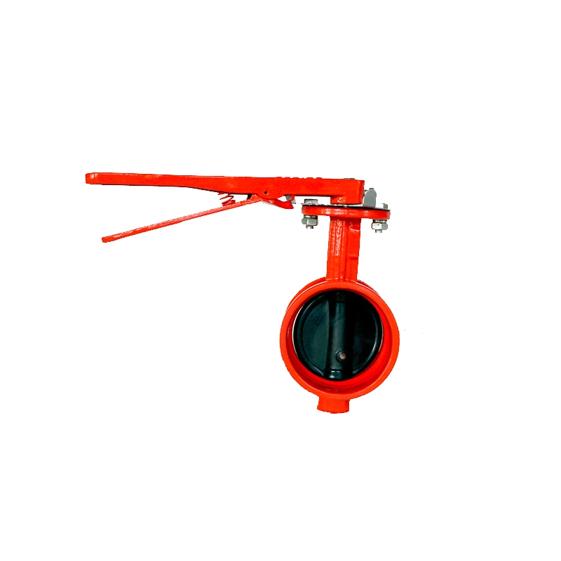 Fire Protection Grooved Butterfly Valve with Hand Lever