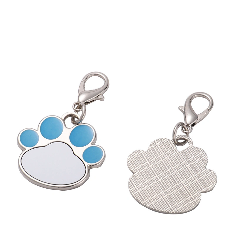 La impresión de transferencia de calor colgante en blanco en forma de Uña de Gato dog tag Etiqueta colgante Regalo Promocional Regalos Multi-Color personalizado