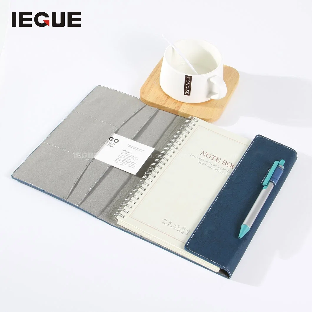 Wholesale/Supplier 2023 Diary Custom Organizer Stationery Fancy Leather A4 A5 Natural Logo Print Notebook with 6 Ring