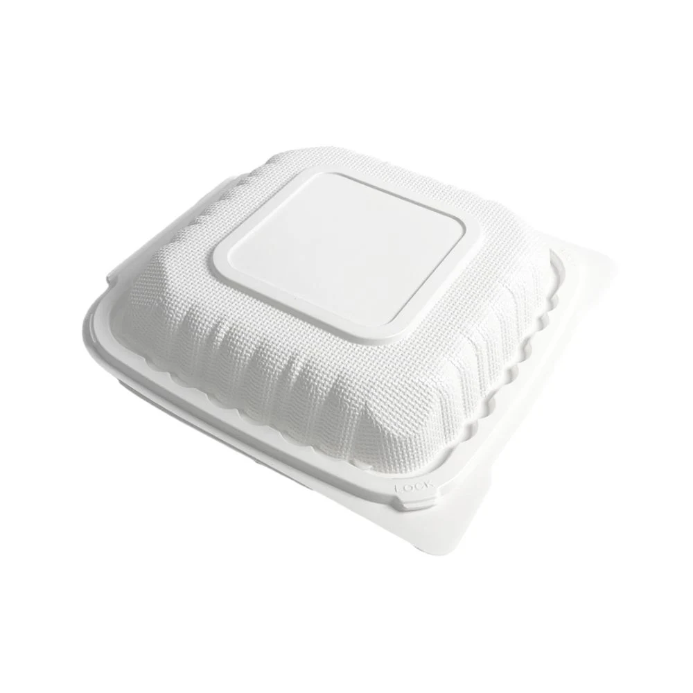 3 compartimentos Embalagem de alimentos balde articulado de plástico retire os recipientes de alimentos