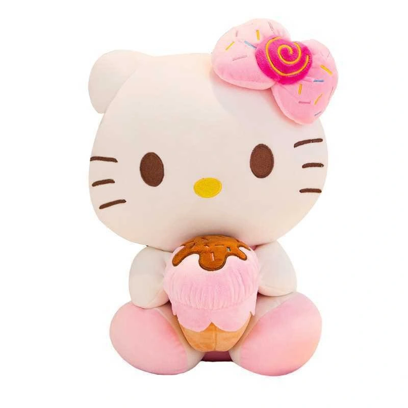 Creme de gelo macio kawaii Hello Kitty Stuffed Plush Toys