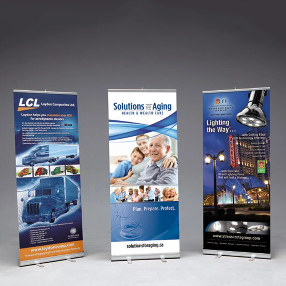 Hot Sale Aluminum Roll-up Banner Good Quality Display Stand for Exhibition Meeting