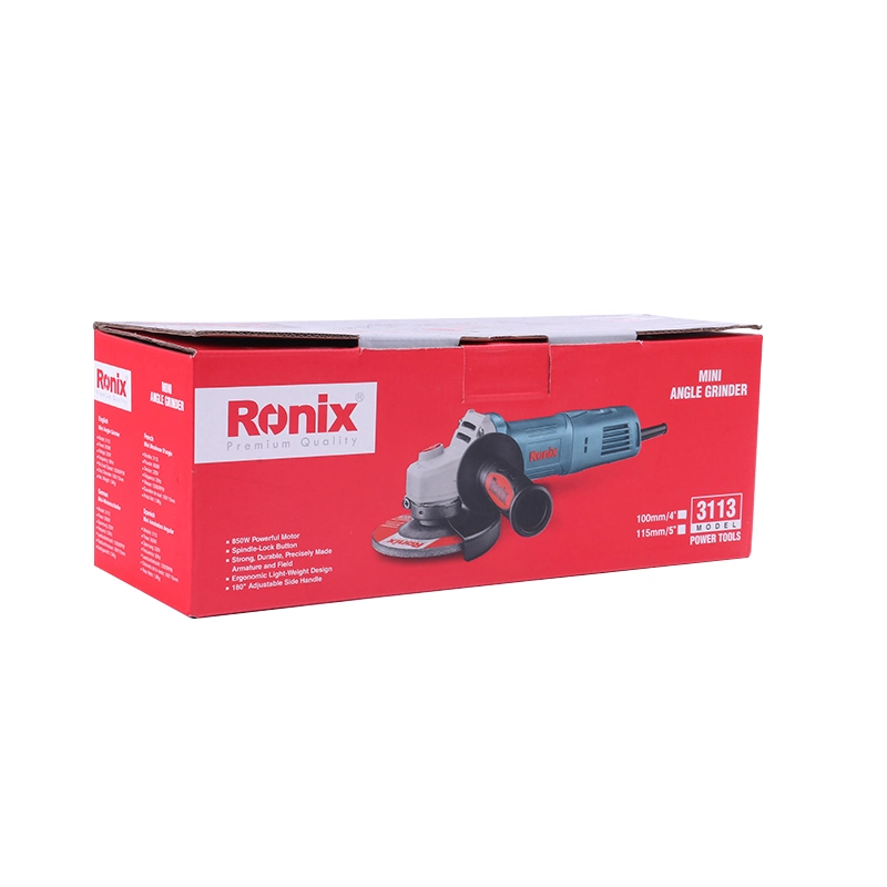 Ronix 3113 Angle Grinder Mini 220V Brushless Power Motor 12000 Rpm for Metal Wood Polishing Mini Angle Grinder