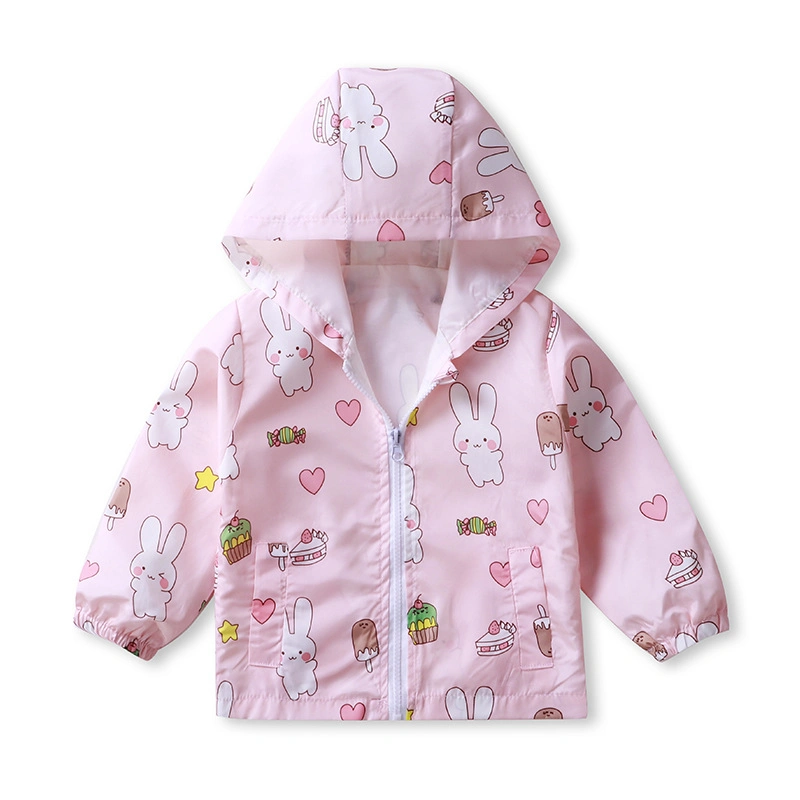 Enfants Enfants imprimé respirante léger Summer Rain veste imperméable