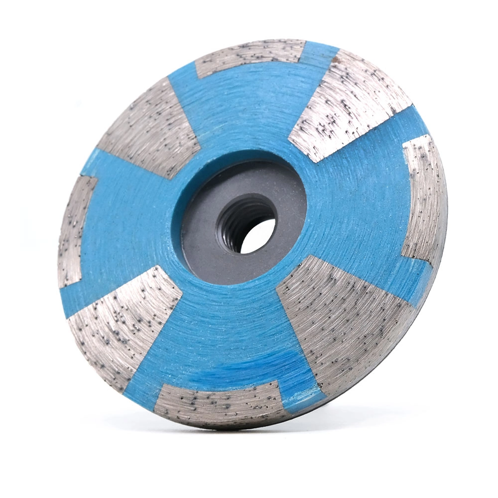 Coarse Grit Resin Filled Diamond Grinding Cup Wheel Iron Backer 4 Inch for Stone Granite Marble Ceramic Concrete