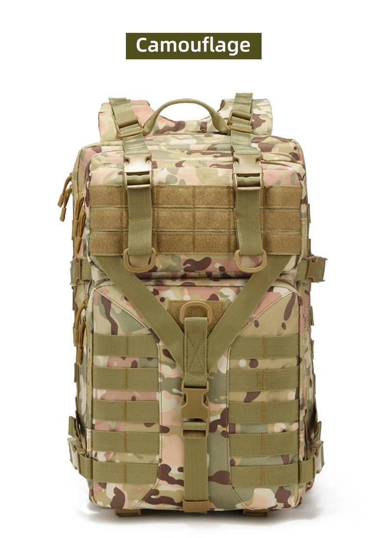 حقيبة ظهر متعددة الوظائف Oxford 900d 45L مقاومة للماء Molle Rucksack