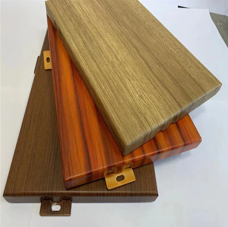 Wood/Wooden Color Customized Design Wall Panel Fireproof Aluminium Wall Material