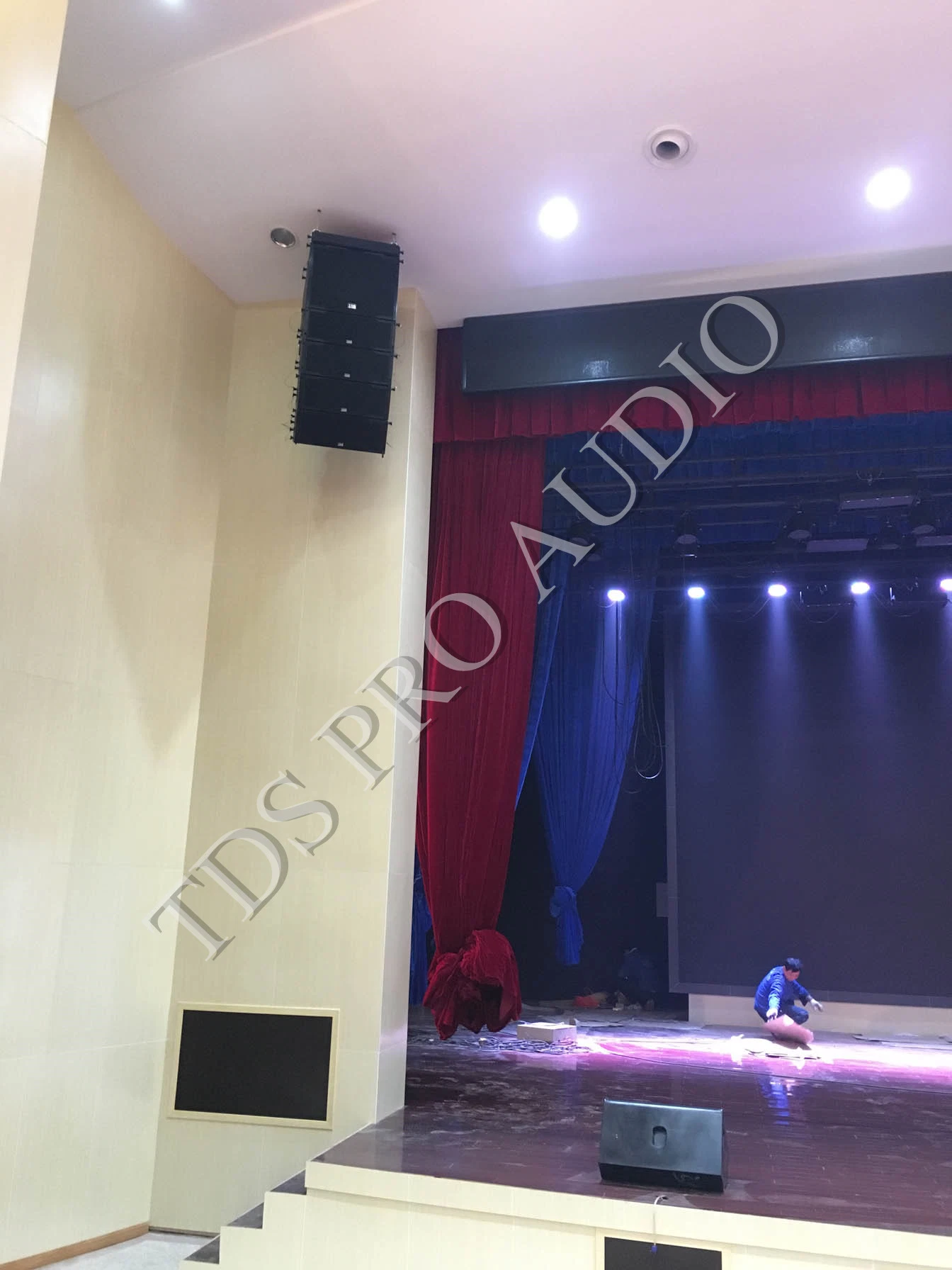 Dual 8inch PRO Audio System for Concert Hall Church Live Performance Band Shows Road Show