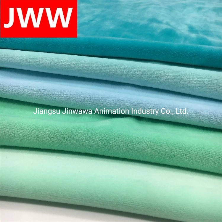 Wholesale/Supplier Crystal Super Soft 1.0 mm Brushed Velvet Fabric for Bedding Sofa.