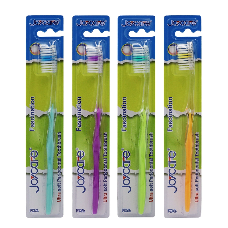 Home Use Adult Toothbrush Dental Cleaning Transparent PS Handle Toothbrush