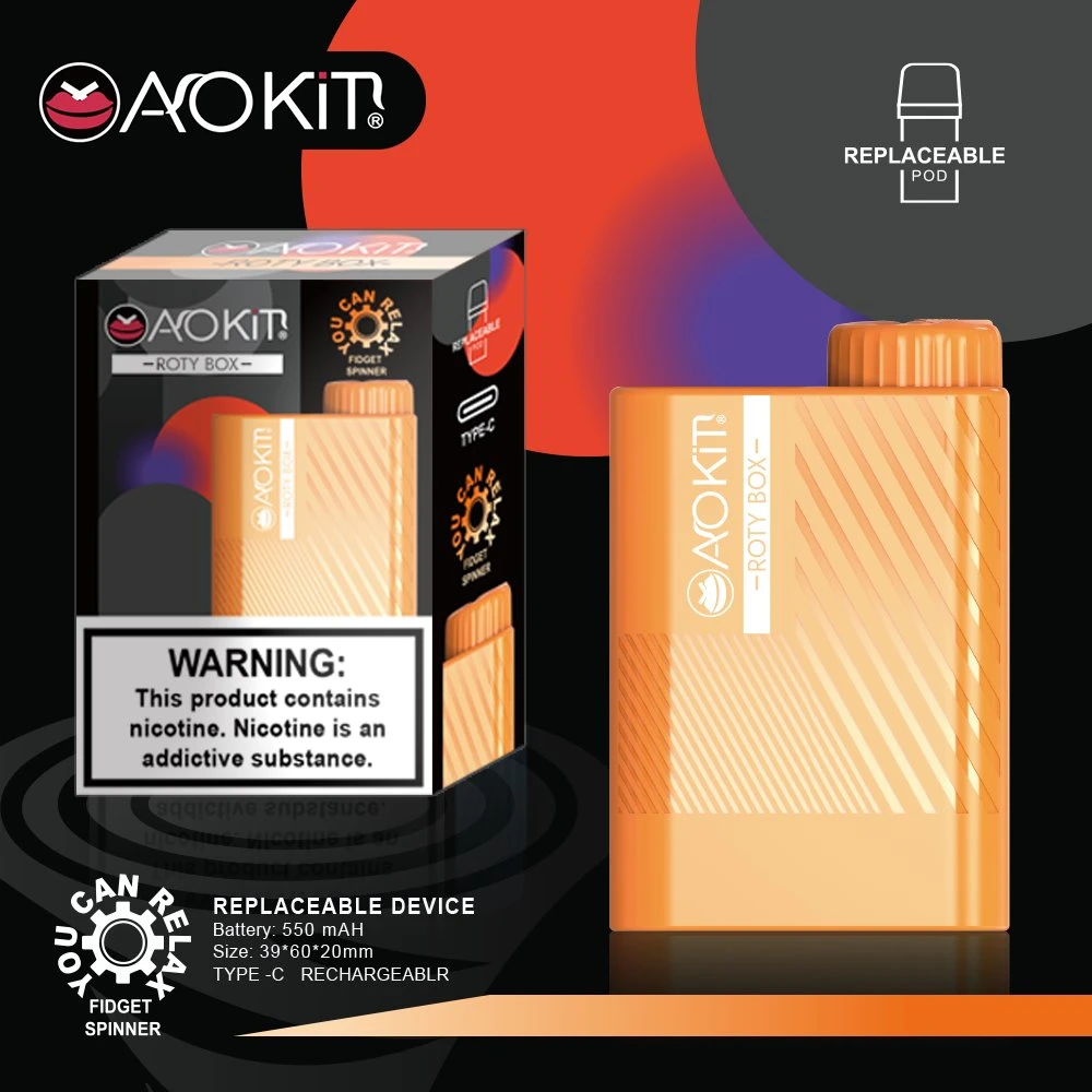 Aokit Vape Disposable Vape 600puff 2% Nicotine 550mAh E Cigarette UK Vs Spain 600 Bar