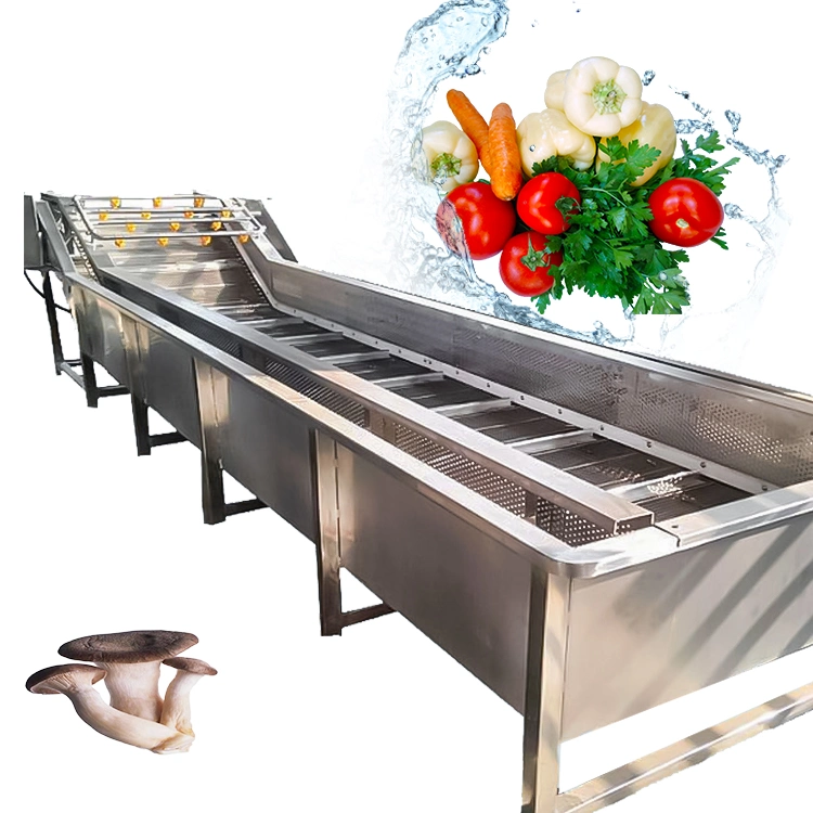 Industry Automatic Bubble Washer Fruit/ Vegetable Washer Washing Machine Line with Bubble