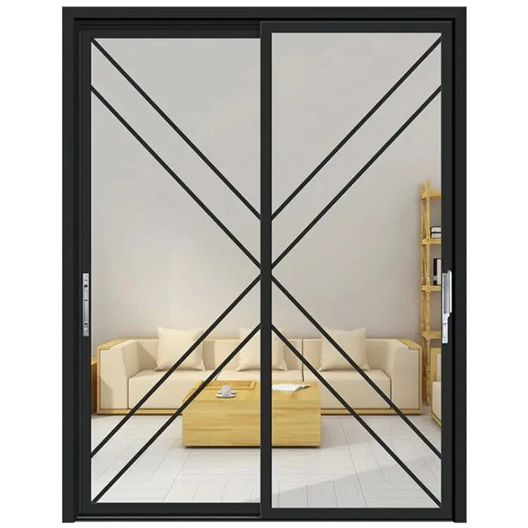 Aluminum Heavy Duty Sliding Door Windproof Triple Track Screen Glass