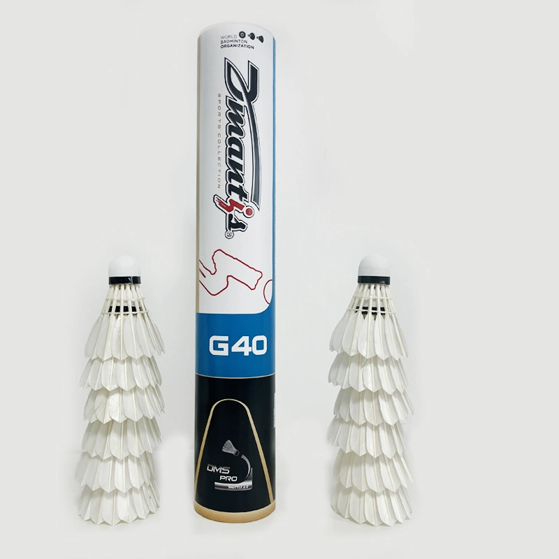 Dmantis G40 Modelo Badminton shuttlecock pluma de ganso Natural pluma duradera Y estable