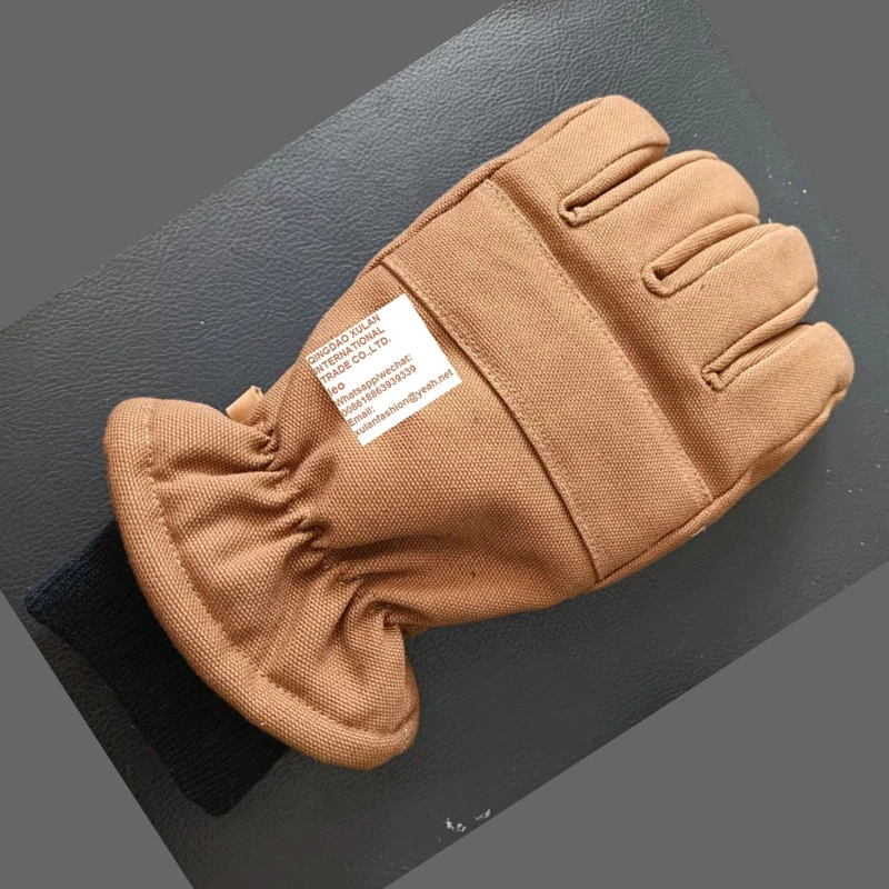 Guantes de mano de trabajo de seguridad de cuero resistente al calor para soldadura de piel de protección