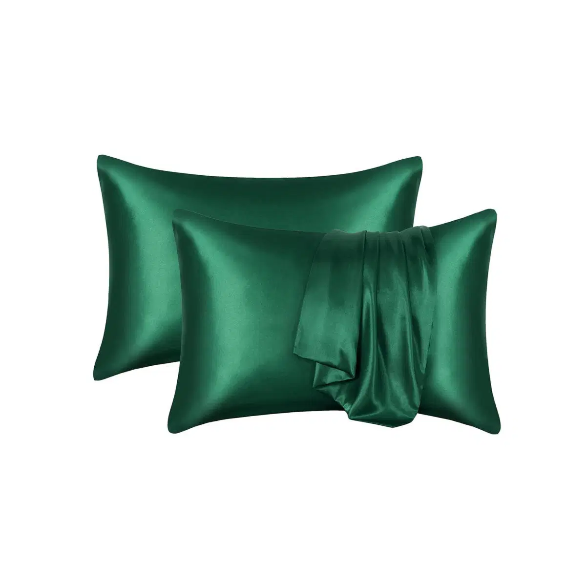 Hot Selling Cor sólida Satin Silk Pillowcase Personalizar bordados tela Capas de almofadas com impressão