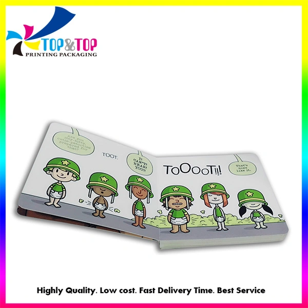 Customized OEM Children Carton Hardcard Story Board Book Printing with Die Cut Cover