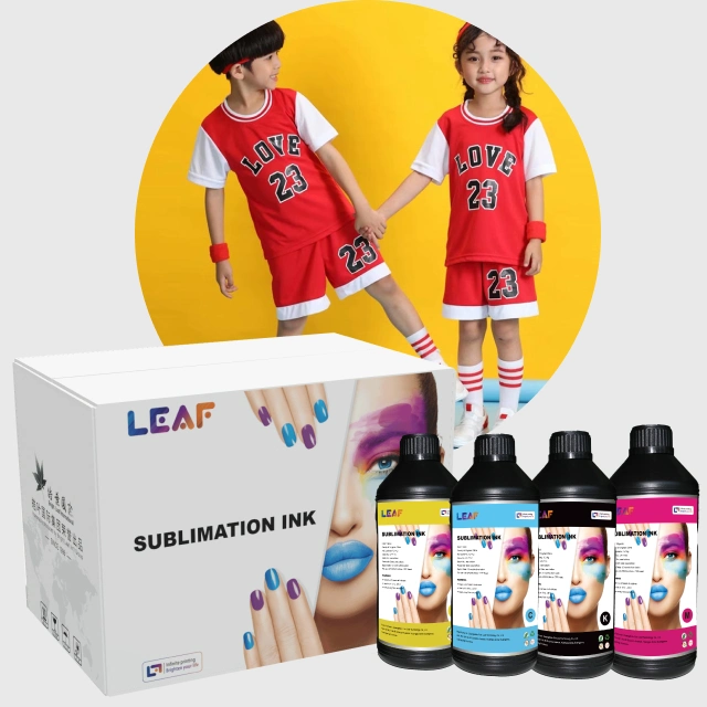 VENTE directe de l'usine d'encre à colorant POUR IMPRESSION DE SUBLIMATION DE FEUILLES