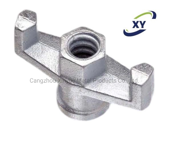 15/17mm Formwork Tie Nut Galvanized fundición barra de acoplamiento Formwork Tuerca de ala de anclaje