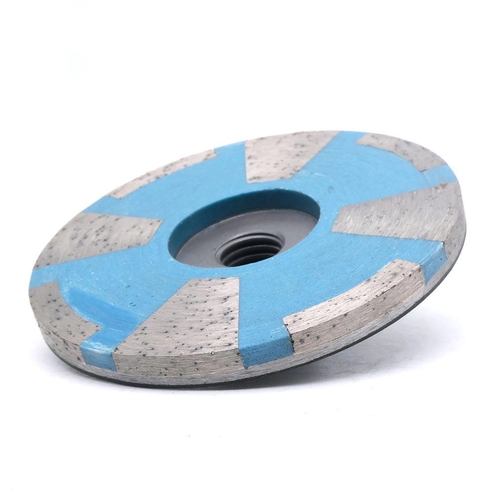 Coarse Grit Resin Filled Diamond Grinding Cup Wheel Iron Backer 4 Inch for Stone Granite Marble Ceramic Concrete