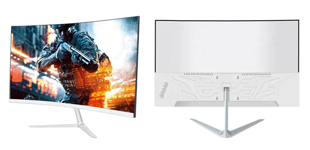 27 شاشة ألعاب ذات دقة فائقة بدقة 1920 × 1080 منحنى AMD FreeSync Premium 165Hz Refresh 1ms Zeroframe Design Desktop PC شاشة عرض LCD