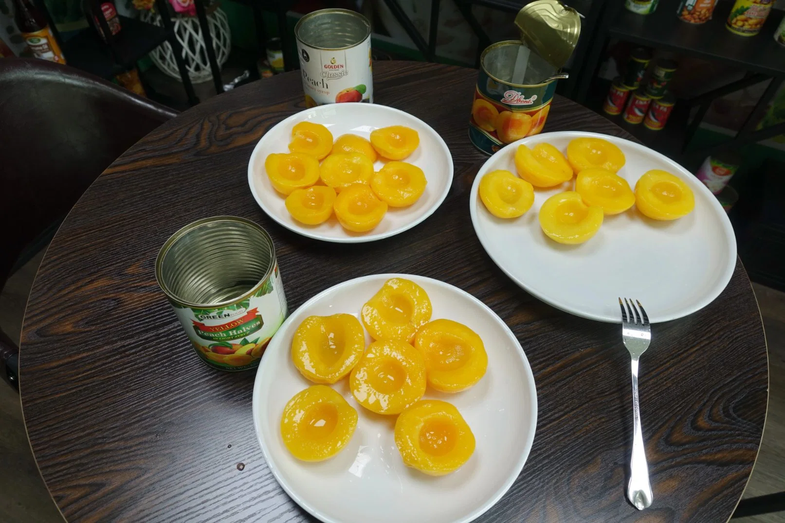 Crispy Canned Yellow Peach Halves for Vietnam 820g