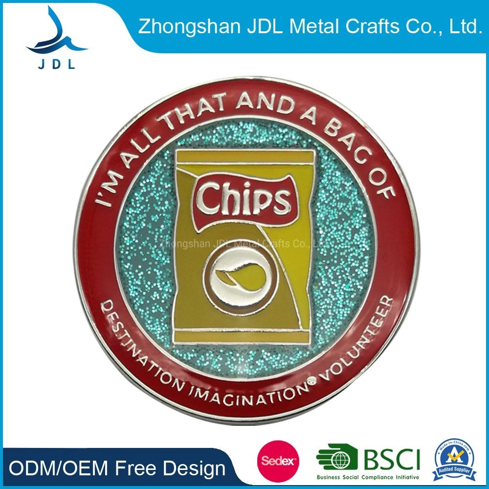 Free Sample Custom Cheap Metal Printed Badges Epoxy Hard Enamel Pin Souvenir Emblem Car Badge Lapel Pins (302)