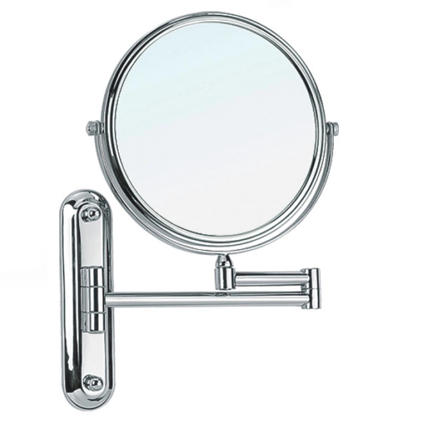 Brass and Stainless Steel Chrome 8 Inches Bathroom Makeup Mirror