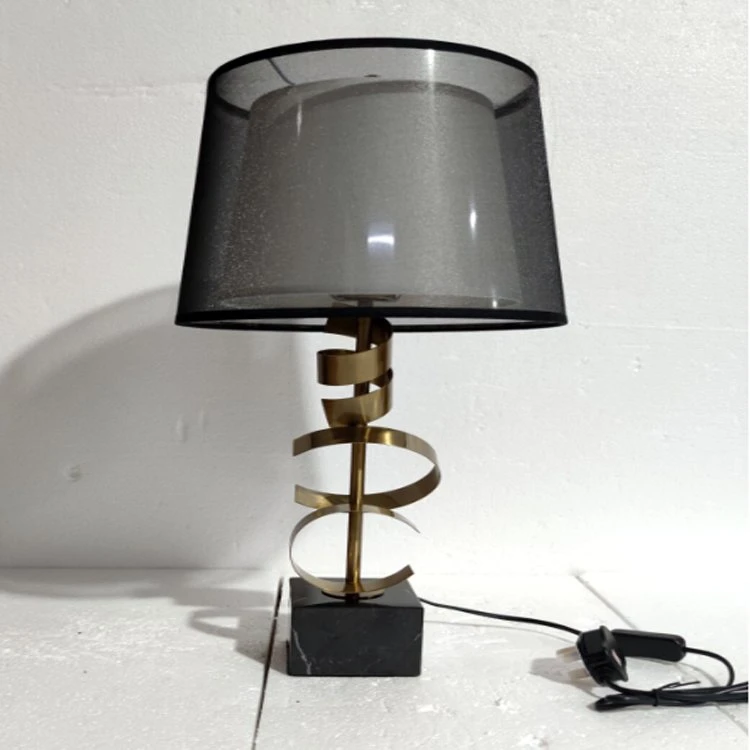 New Black Marble Base Hotel Decorative Lighting Desk Table Lamp