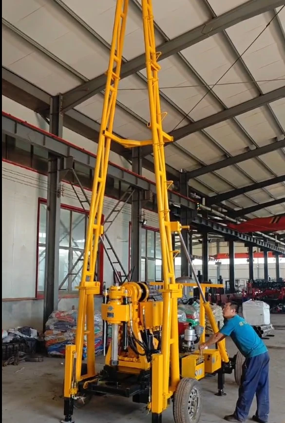 Spt Mobile Hydraulic Core Geotechnical Test Drill Machine Water Well Drilling Rig for Sale